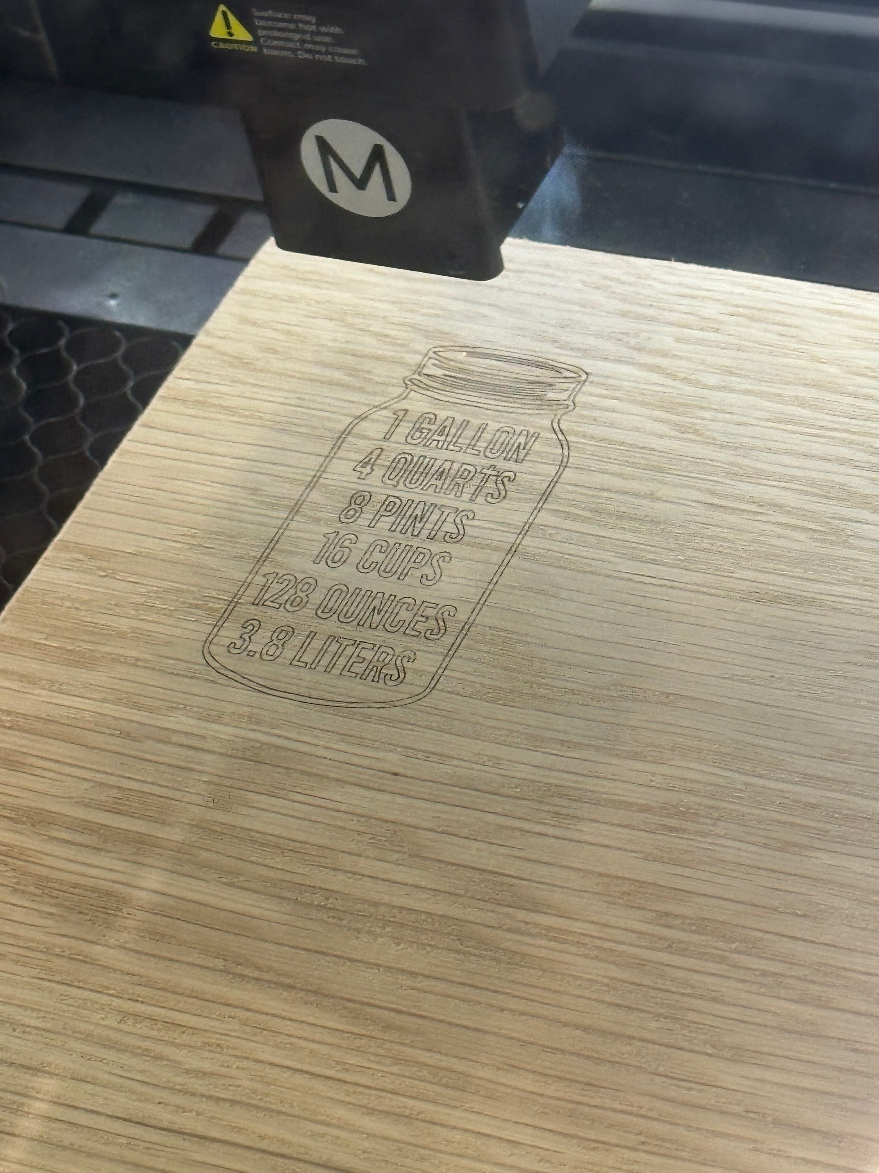 Personalized White Oak Dough Board | Farmhouse Baking Board with Measurement Guide & Scripture